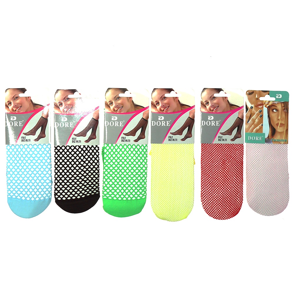Dore 10760 Bayan Dizaltı Ağ File Çorap - Kahverengi - 13621-Kahve-PAKET İÇİ TEK RENK