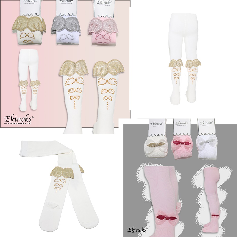 Ekinoks Çocuk Aksesuarlı Külotlu Çorap - Karışık Renk - 7-8 YAŞ