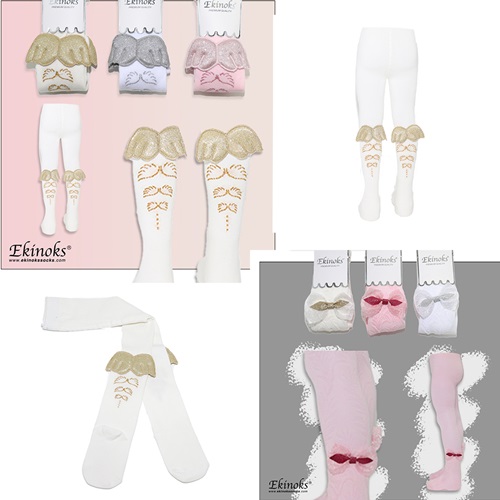 Ekinoks Çocuk Aksesuarlı Külotlu Çorap - Karışık Renk - 7-8 YAŞ