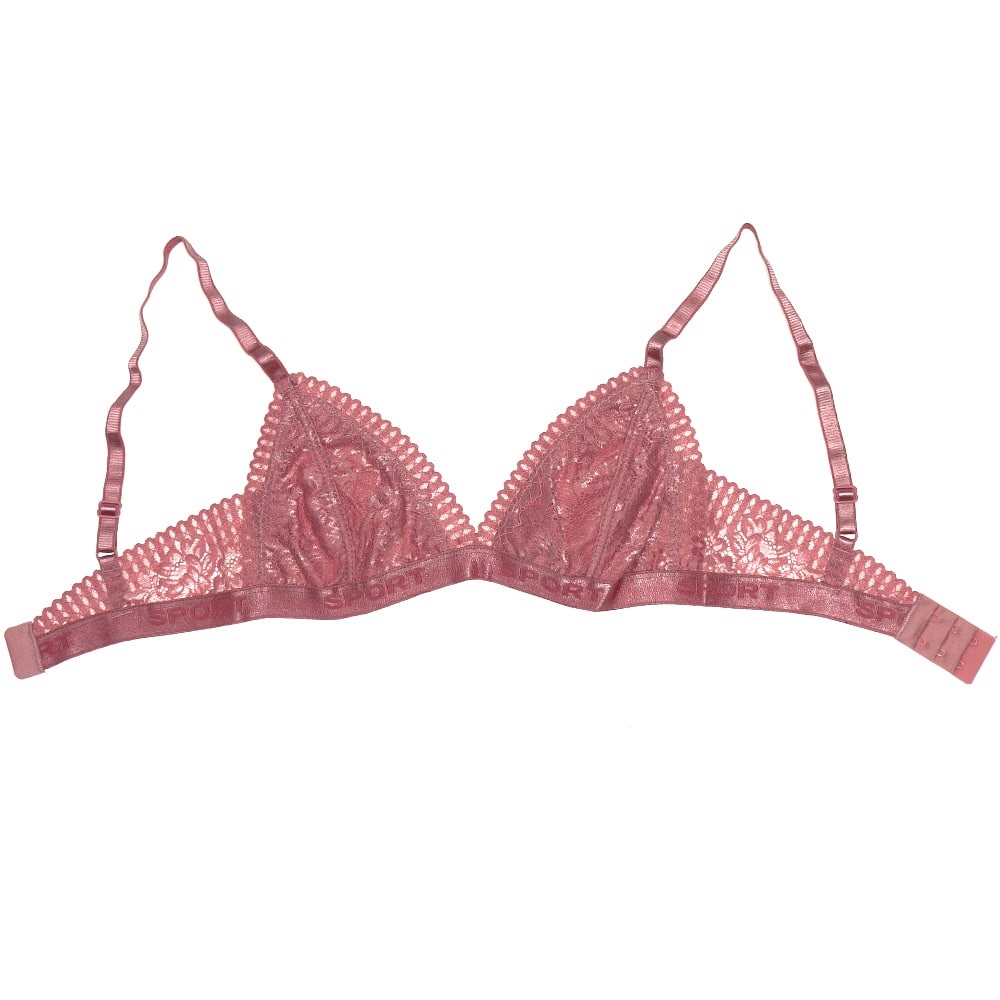 Aysemin ER 5036 Bayan Dantelli Desteksiz Sport T. Büstiyer Sütyen - G.Kurusu - S-M-L-XL