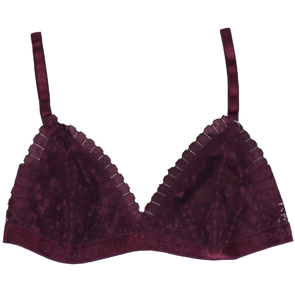 Aysemin ER 5036 Bayan Dantelli Desteksiz Sport T. Büstiyer Sütyen - Mor - S-M-L-XL