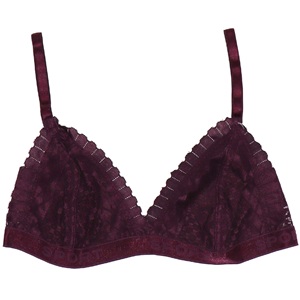 Aysemin ER 5036 Bayan Dantelli Desteksiz Sport T. Büstiyer Sütyen - Mor - S-M-L-XL