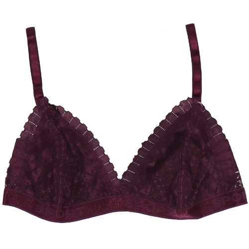 Aysemin ER 5036 Bayan Dantelli Desteksiz Sport T. Büstiyer Sütyen - Mor - S-M-L-XL