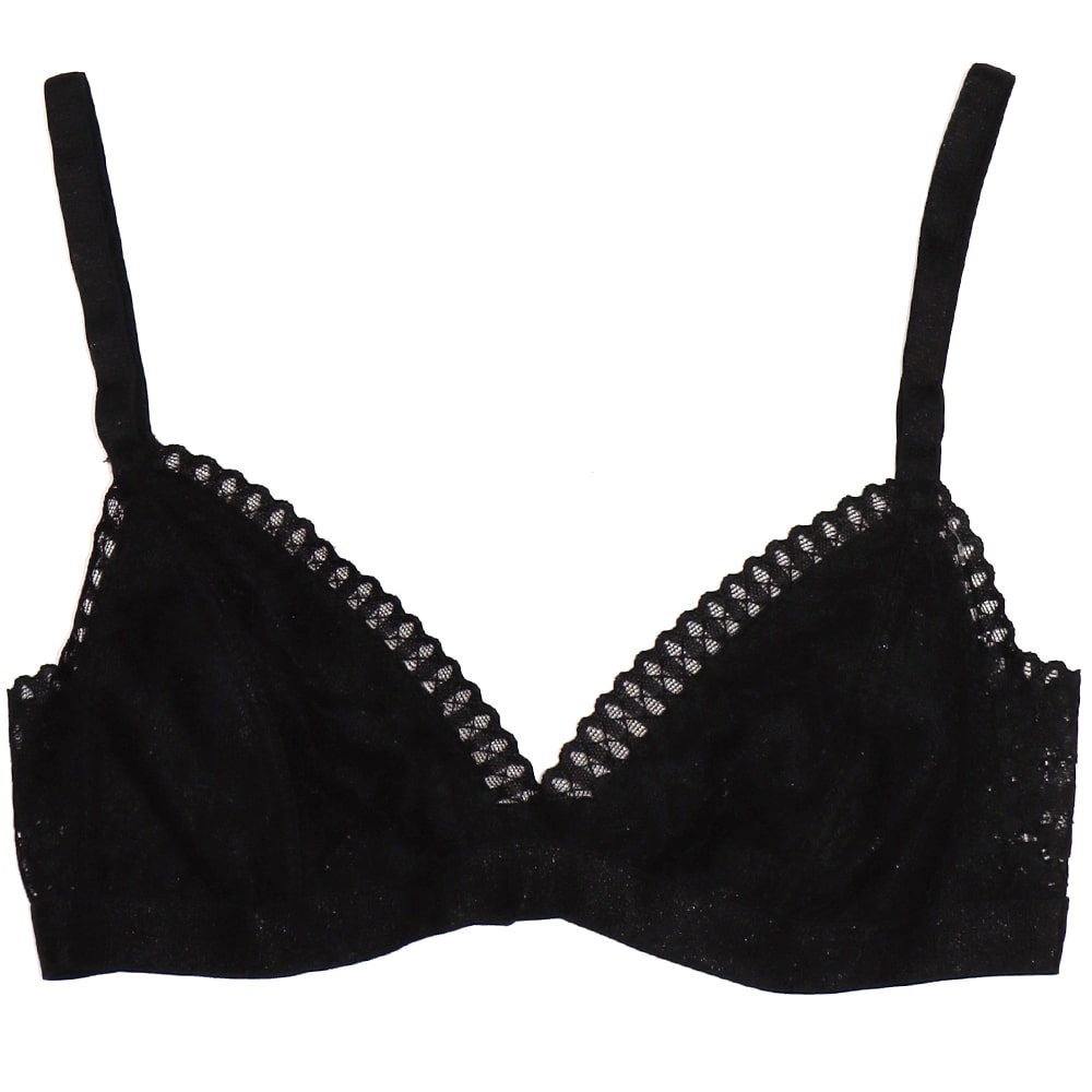 Aysemin ER 5036 Bayan Dantelli Desteksiz Sport T. Büstiyer Sütyen - Siyah - S-M-L-XL