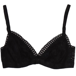 Aysemin ER 5036 Bayan Dantelli Desteksiz Sport T. Büstiyer Sütyen - Siyah - S-M-L-XL