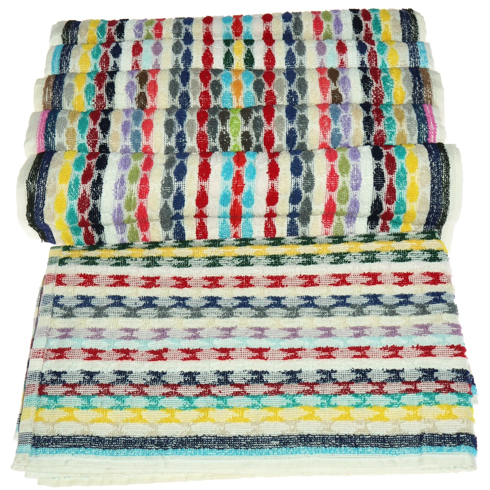 Ekli Paralı Renkli El Yüz Havlusu 45x80