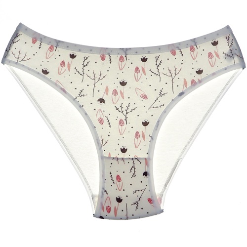 Dondeza 101 Bayan Desenli Bikini - Ekru - STANDART