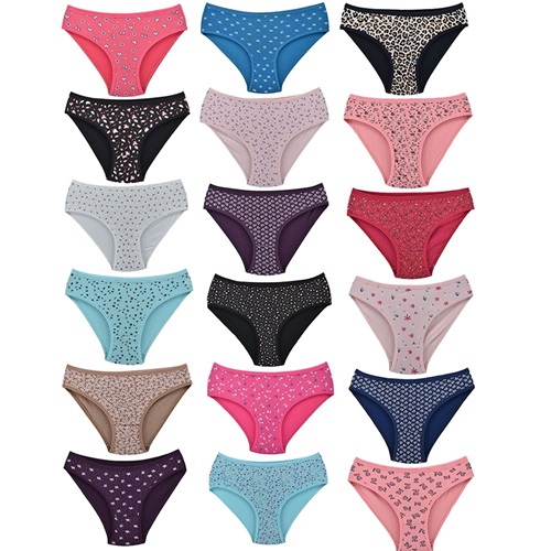 Dondeza 101 Bayan Desenli Bikini - Mint Yeşil - STANDART