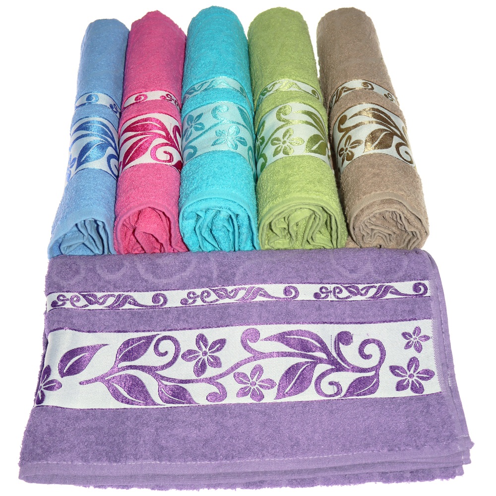 Beyzam Jakarlı Renkli 2700gr Banyo Havlusu 90x145cm