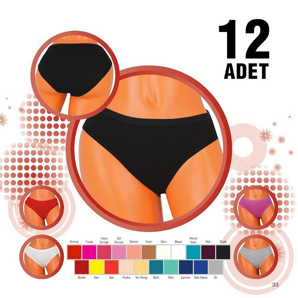 Dondeza 202 Bayan Düz L Beden Külot - Mint Yeşil - STANDART