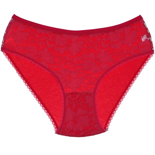 Dondeza 204 Bayan Dantelli L Beden Külot - Nar Çiçeği - STANDART