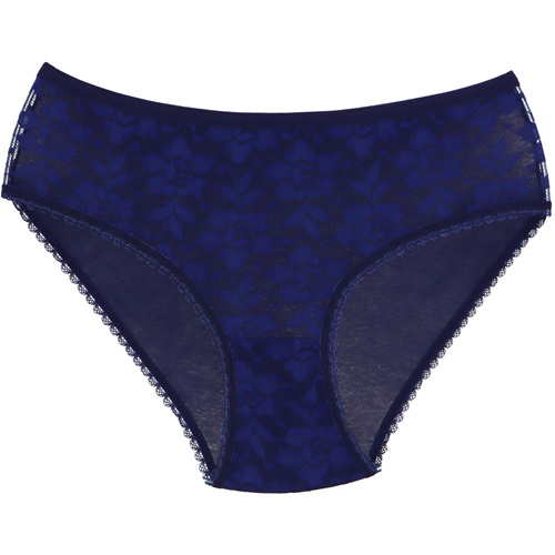 Dondeza 204 Bayan Dantelli L Beden Külot - Saks - STANDART