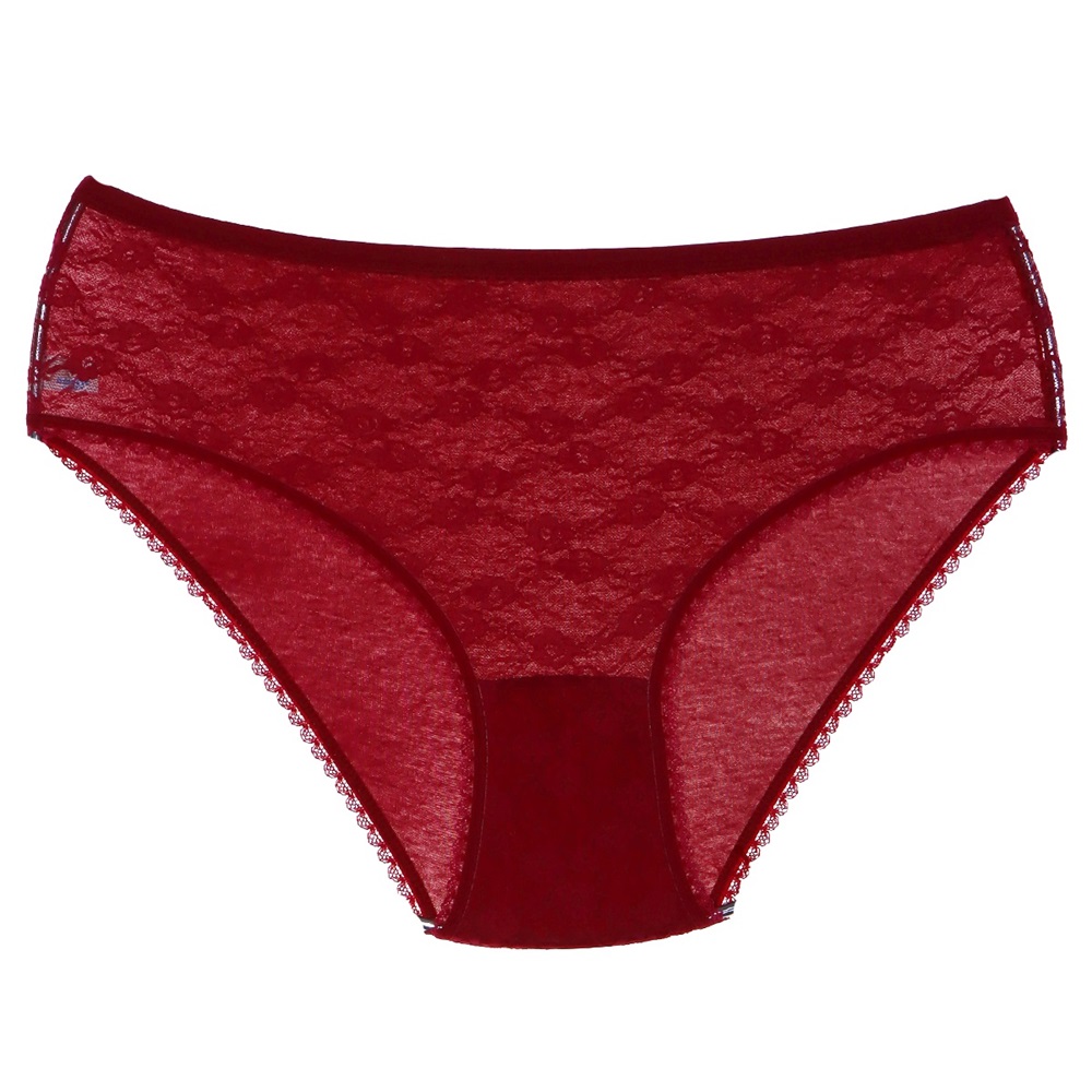 Dondeza 304 Bayan Dantelli XL Beden Bato - Bordo - STANDART