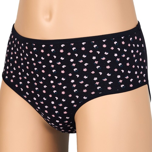 Dondeza 601 Bayan Desenli 2XL Beden Bato - Siyah - XXL