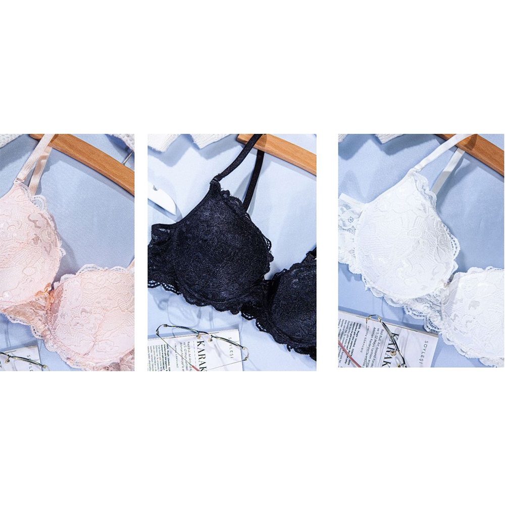 Yeswoo MS-2179 Bayan Destekli Dolgulu Dantelli Sütyen 75-90