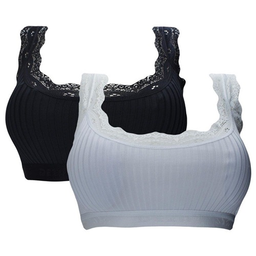 Deza 5033 Bayan Jakarlı Sur Dantel Pedli Büstiyer - Siyah - 70-75