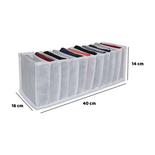 Serstil Çizgili Akordiyon Düzenleyici Organizer 12X40X12 Cm