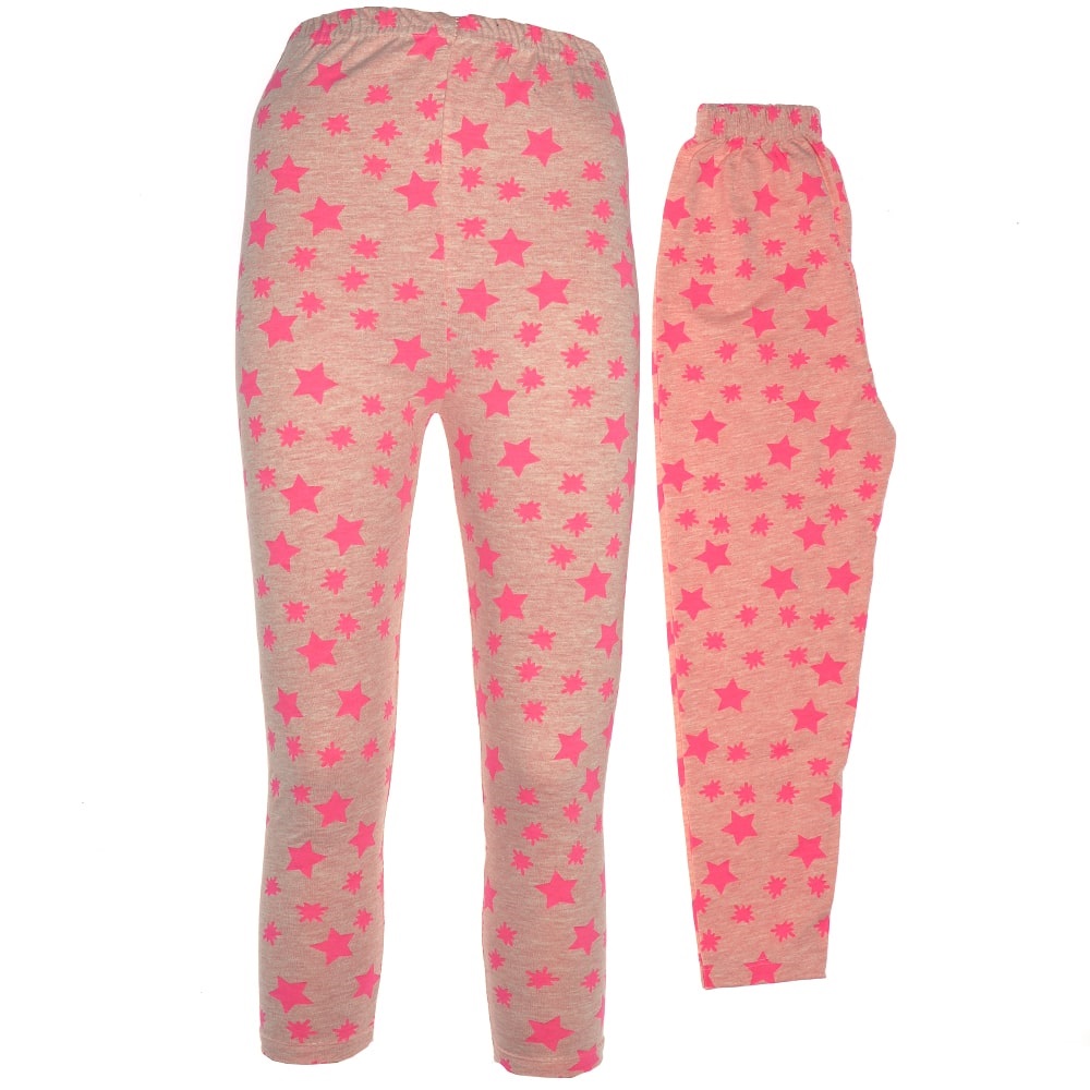 Pattiş Kız Çocuk Likralı Yıldız Baskılı Tayt 3-12 Yaş