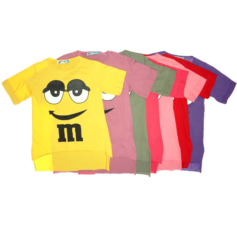 Damlanur Kız Çocuk Yüz Baskılı Tunik 13-16 Yaş