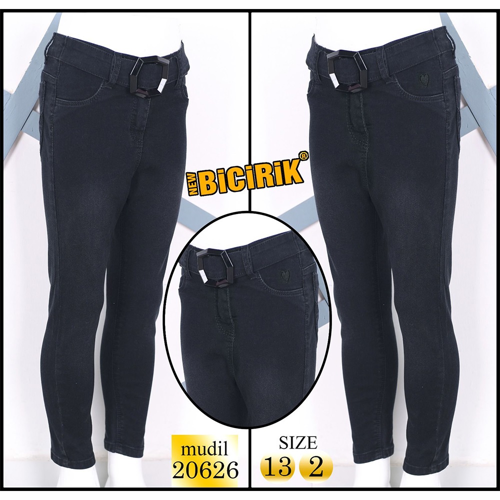 Bicirik 20626 Kız Çocuk Likralı Kot Pantolon 6-9 Yaş