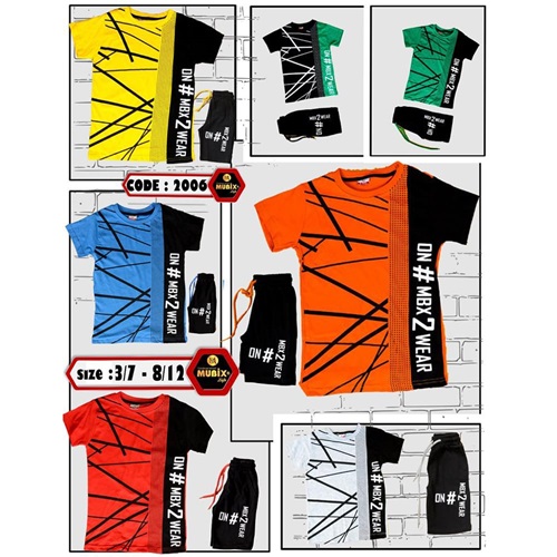 Mubix 2006 Erkek Çocuk K. Penye On MBX Bas. Şortlu Takım 8-12 Yaş