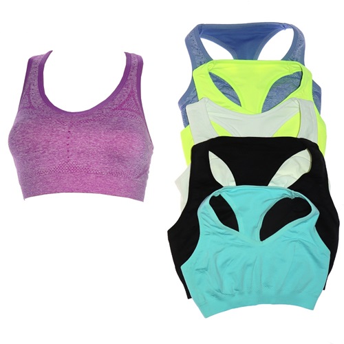 F.K 7300 Bayan Pedsiz Dikişsiz Sporcu Sütyen Büstiyer 75B-90B - Beyaz