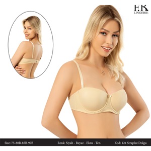 F.K 124 Bayan Dolgulu Destekli Sütyen 75-85