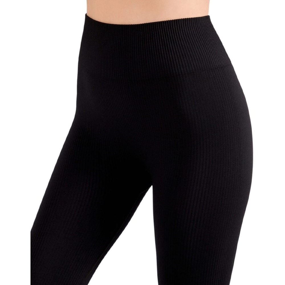 Tonbix 1111 Bayan Kalın Fitilli Tayt S-XXL- Siyah - S-M-L-XL-2XL