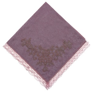 ÖFG Aplike Kadife İncili Güpürlü Bohça