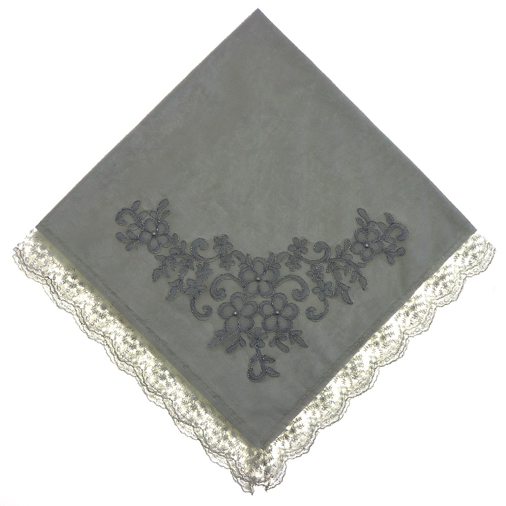 ÖFG Aplike Kadife İncili Güpürlü Bohça