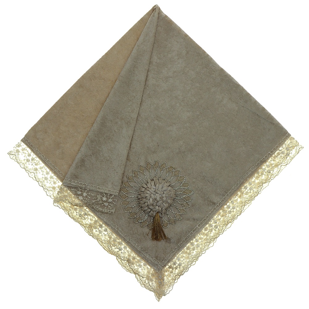 ÖFG Kadife Güllü Püsküllü Bohça