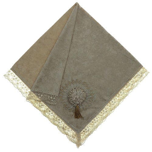 ÖFG Kadife Güllü Püsküllü Bohça