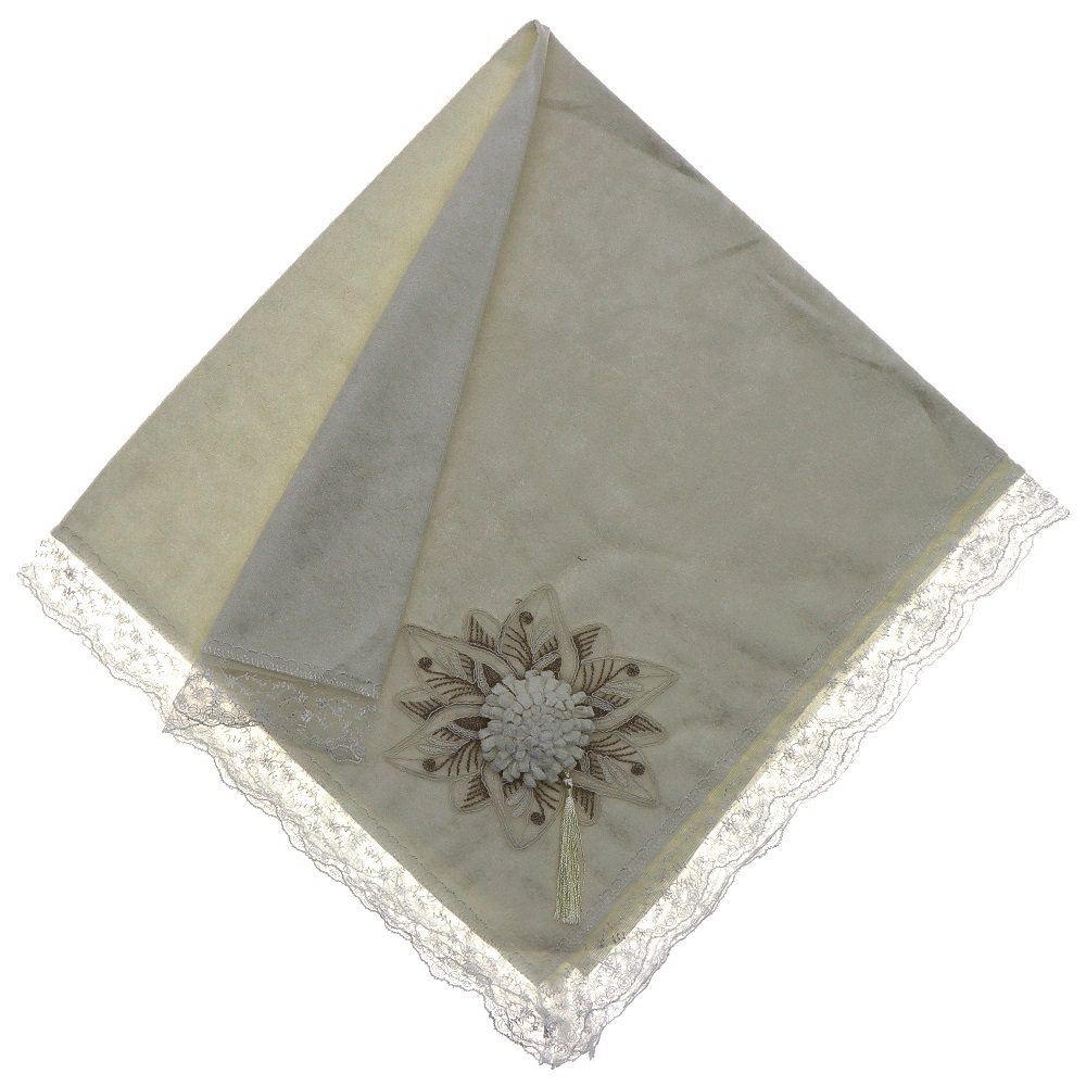 ÖFG Kadife Güllü Püsküllü Bohça