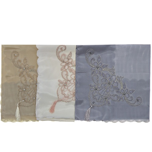 ÖFG Püsküllü İncili Yakma Bohça