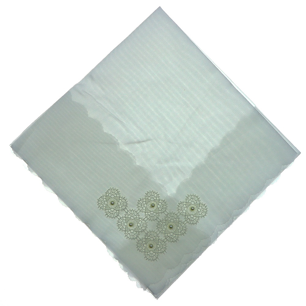 ÖFG İğne Oyalı İncili Yakma Bohça - Ekru - STANDART