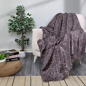 Evneşe Tay Tüyü Akasya Koltuk Kanepe Örtüsü 160x200cm - Füme - 160X200