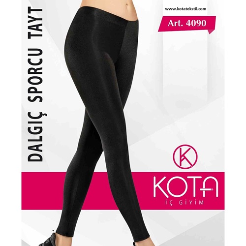 Kota 4090 Uzun Dalgıç Tayt - Siyah - S-M