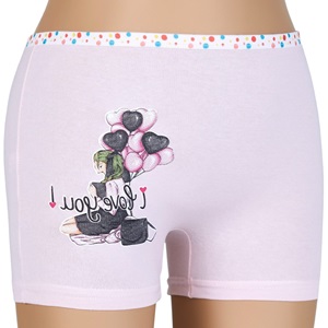 Dondeza 402 Baskılı Kız Çocuk Boxer - karışık renk - 3-4 YAŞ