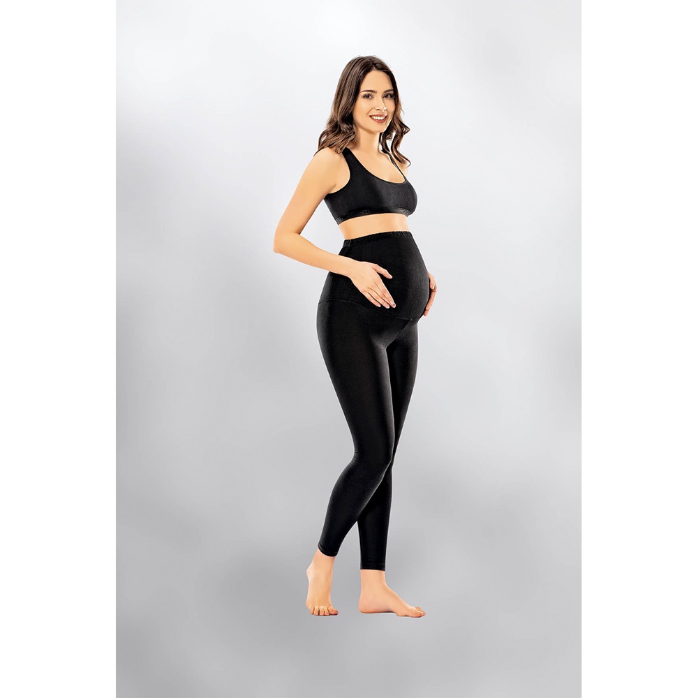 Kota 4073 Hamile Tayt-Düz - Siyah - L