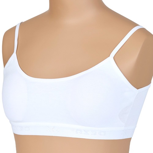 Dondeza 419 Düz İp Askı Pedli Büstiyer - Beyaz - S-M