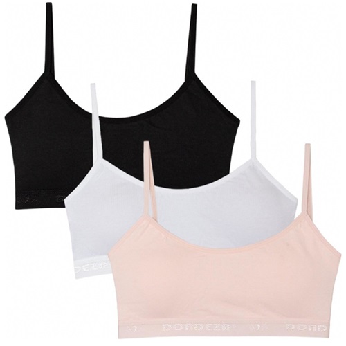 Dondeza 419 Düz İp Askı Pedli Büstiyer - Ten - L-XL