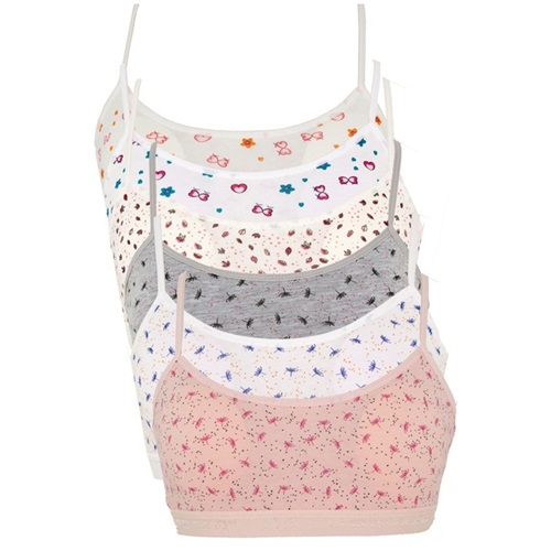 Dondeza 425 Desenli Pedli İp Askılı Büstiyer - Karışık Renk