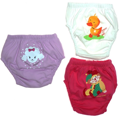 Story Baby 5-019 Kız Çocuk Palyaço Bas. Alıştırma Külotu 1-2-3 Yaş - Karışık Renk - 1-2-3 YAŞ