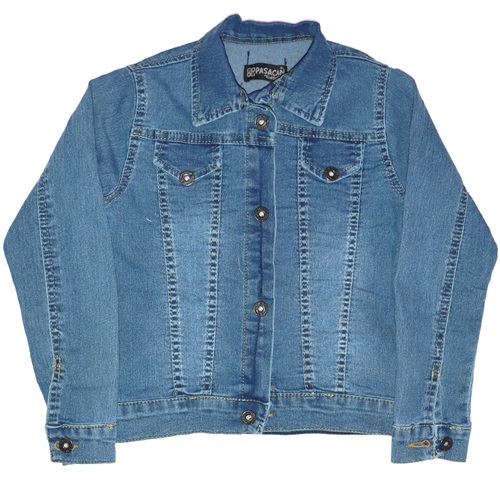 Paşacan 50508-2 Erkek Çocuk Likralı Kot Ceket 8-12 Yaş