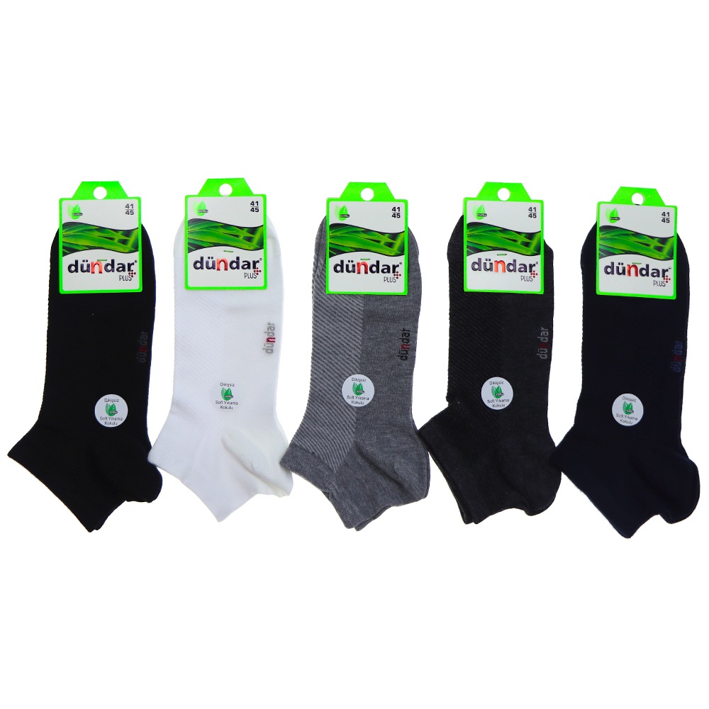 Dündar 4605 Erkek Bambu Plus Dikişsiz Soft Y. Kokulu Patik Çorap