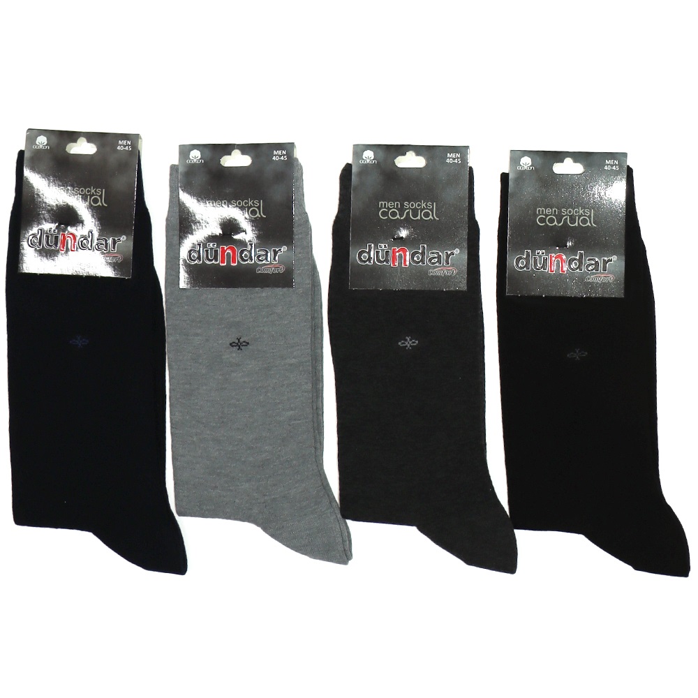 Dündar 0003 Erkek Likralı Dikişsiz Seamless Comfort Soket Çorap - Karışık Renk