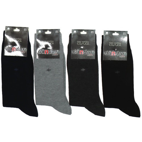 Dündar 0003 Erkek Likralı Dikişsiz Seamless Comfort Soket Çorap - Karışık Renk