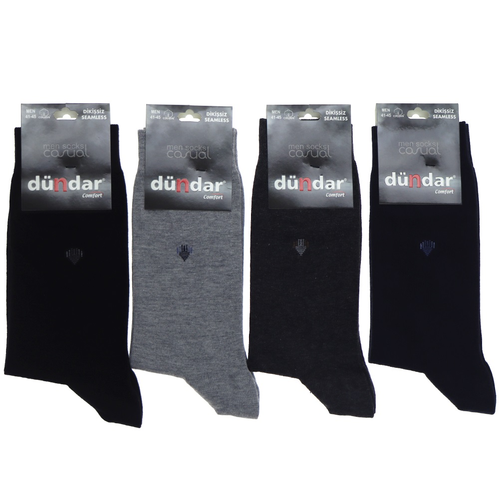 Dündar 0003 Erkek Likralı Dikişsiz Seamless Comfort Soket Çorap