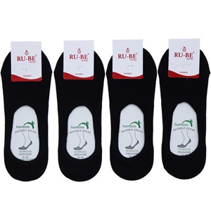 Ru-be 7218 Bayan Likralı Dikişiz Bambu Babet Çorap