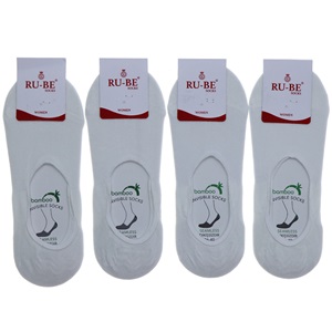 Ru-be 7218 Bayan Likralı Dikişiz Bambu Babet Çorap